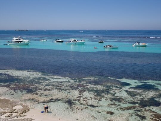 Rottness Island，海水真的很美，甚至是可以下海游泳的，可惜没有提前做好攻略，游泳装备没有带，如果上岛的话，可以安排一天的行程